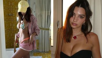 Toți bărbații o doresc, dar niciunul nu vrea o relație serioasă cu ea! Emily Ratajkowski, imagini provocatoare din baie, de ziua ei