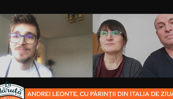 Moment emoționant. De ziua lui, Andrei Leonte și-a văzut părinții din Italia prin apel video