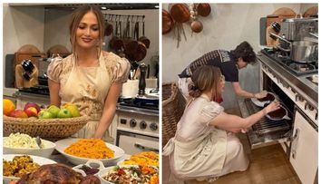 Jennifer Lopez, o gospodină desăvârșită. Artista a organizat un adevărat ospăț de Ziua Recunoștinței