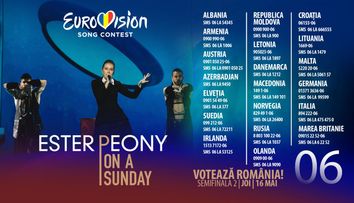 Ester Peony concurează în această seară, pentru România, în semifinala Eurovision