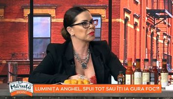 Luminița Anghel, spui tot sau îți ia gura foc? Cum s-a descurcat artista la provocarea lui Măruță