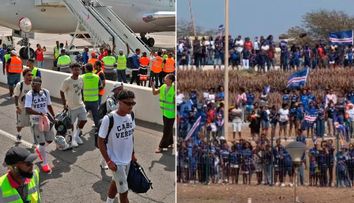 Momente emoționante pentru fotbaliștii de la Capul Verde. Ce s-a întâmplat la aeroport. VIDEO
