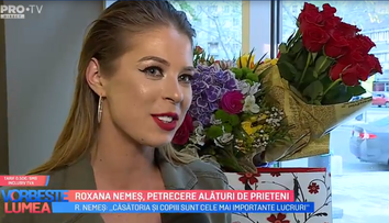 VIDEO Roxana Nemeș, petrecere alături de prieteni