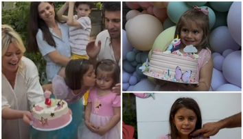 Laura Cosoi a organizat ziua celor trei fete împreună: 