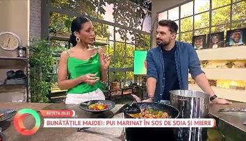 Majda a gătit în direct cel mai rapid pui marinat cu legume - gata în mai puțin de o jumătate de oră! Află și tu rețeta delicioasă
