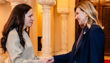 Ce ținute au purtat Mirabela Grădinaru și Olena Zelenska la întâlnirea oficială de la Cotroceni. Aparițiile elegante care au atras toate privirile