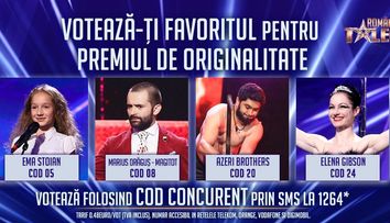 Magitot, Ema Stoian, Azeri brothers și Elena Gibson pot fi votați până vinerea aceasta pentru premiul de originalitate!