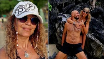 Anca Țurcașiu, siluetă de model la 54 de ani. Artista, în costum de baie, în brațele iubitului ei, pe o plajă exotică