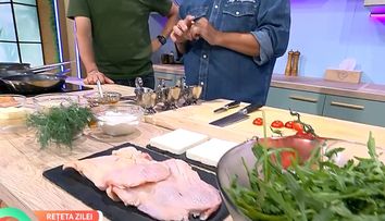 Toată lumea a vrut rețetele lui Chef Iosif Ștefănescu! Cum prepari feta în crustă de susan și ciulamaua de pui cu trio de ciuperci