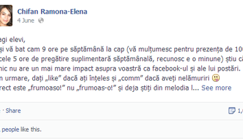 Lectia de gramatica de pe Facebook. Mesajul unei profesoare de limba romana care a devenit viral