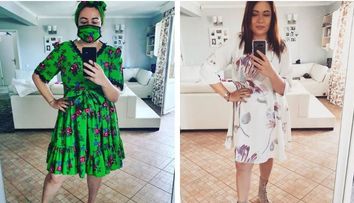 Oana Roman, tot mai curajoasă! În ultima zi de izolare, s-a pozat purtând pijamale sexy din satin
