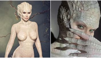 Kim Kardashian vrea să-i ia locul lui Heidi Klum, regina absolută a transformărilor de Halloween! Fanii au rămas înmărmuriți când au văzut-o costumată într-un aligator albinos: „Meriți un premiu!”