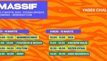 Program pe zile MASSIF 2024. Când urcă artiștii pe scenă la cel mai așteptat festival de la munte din România