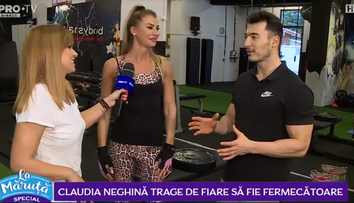 VIDEO Claudia Neghină trage de fiare să fie fermecătoare