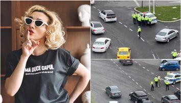 Primele imagini cu Ana Morodan, înconjurată de o armată de polițiști: “Jandarmii unde sunt? Armata? Doar poliția?