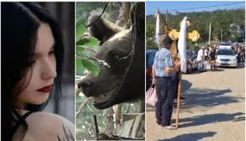 Maria Diana, fata de 19 ani ucisă de urs pe Jepii Mici, a fost condusă pe ultimul drum! Imaginile durerii de la înmormântare