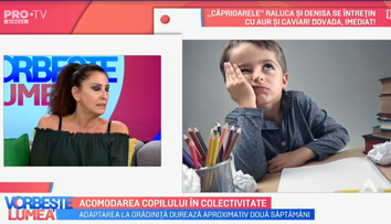 VIDEO Dr. Zaharia Cristina vorbește despre acomodarea copilului în colectivitate