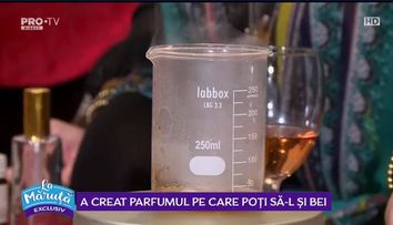 VIDEO Raluca Vasile a creat un parfum ce poate fi băut 