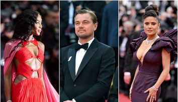 DiCaprio și cele mai frumoase femei din lume, la premiera celui mai așteptat film de la Cannes. Salma Hayek, irezistibilă