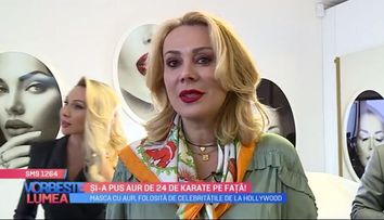VIDEO Masca de aur, folosită de celebritățile de la Hollywood