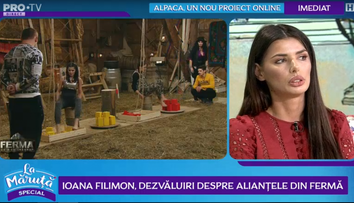 Ioana Filimon, dezvăluiri despre alianțele din Ferma. Cum explică jocul Otnielei