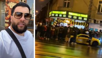 Tzancă Uraganu și-a deschis shaormeria! Sute de persoane s-au înghesuit să fie servite de manelist