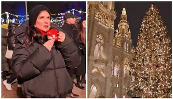 Monica Bîrlădeanu, impresionată de târgul de Crăciun de la Viena. Actrița s-a bucurat ca un copil de principalele atracții turistice: „Toatea astea pe un frig crâncen, dar de care nu i-a mai păsat nimănui”