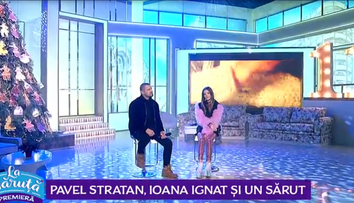 VIDEO Pavel Stratan, Ioana Ignat și un sărut. Colaborare de senzație din partea celor doi artiști