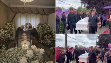 Sicriul cu trupul neînsuflețit al Ancăi Molnar, primit cu ropote de aplauze la cimitir. Familia și apropiații au condus-o pe ultimul drum