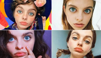 Femeia cu cei mai mari ochi din lume, look hipnotizant pe Instagram. Fanii, fascinați de privirea ei