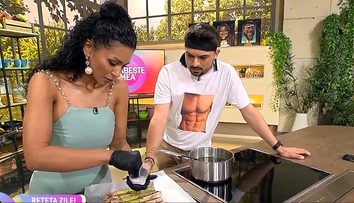 Majda pregătește risotto cremos cu sparanghel și ciuperci la cuptor