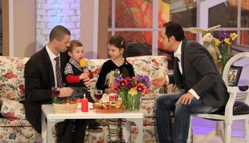 Familia Stratan ii face debutul mezinului Cezar la “Happy Hour”, de Paste FOTO