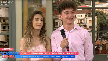 VIDEO Cuplul fenomen, Casiana și Alin vorbesc despre experiența trăită la Românii au talent