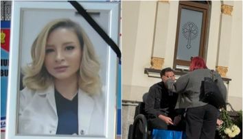 Imagini sfâșietoare de la înmormântarea Dr. Ștefania Szabo. Fratele medicului, sleit de puteri, abia mai are putere să își strige durerea