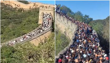 Valea Prahovei nu e nimic! Blocaj uriaș pe Marele Zid Chinezesc: 100.000 de oameni s-au bulucit să vadă construcția impresionantă