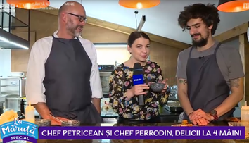 VIDEO Chef Petricean și chef Perrodin, delicii la 4 mâini