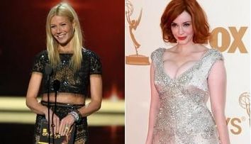Christine Hendricks si Gwyneth Paltrow au fost cele mai sexy actrite de la Premiile Emmy! Motivul pentru care au cucerit pe toata lumea