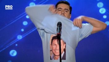 Avea poza lui Felix pe tricou. Ce mesaj a transmis atunci cand s-a intors cu spatele pentru Mihaela Radulescu