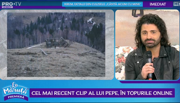 VIDEO Cel mai recent clip al lui Pepe, în topurile online