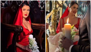A captat privirile tuturor! Ținuta spectaculoasă purtată de Emily Burghelea ca nașă de botez: „Doamne, cât de frumoasă ești!”