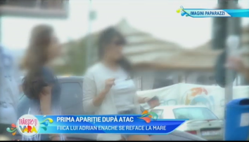 Prima aparitei dupa atac. Fiica lui Adrian Enache se reface la mare