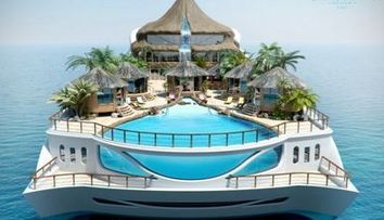 SENZATIONAL! O insula tropicala pe un yacht! FOTO  