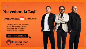 Visează mare, gătește cu pasiune. Pe 13 martie, vino la castingul MasterChef de la Iași!