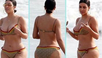 Kim Kardashian isi ia revansa. Dupa ce fotografiile needitate cu ea au facut valuri, vedeta s-a lasat pozata asa din nou