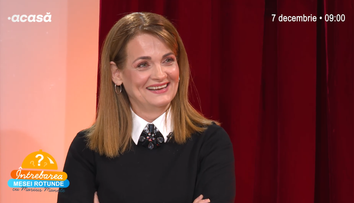 Elvira Deatcu la Întrebarea Mesei Rotunde: ”Eu mă țin cât pot să nu-mi pierd lumina și umorul. Am rate, am copii, am întrebări existențiale”