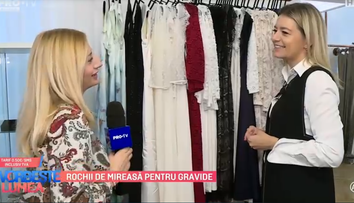 VIDEO Rochii de mireasa pentru gravide prezentate de Corina Știrbei