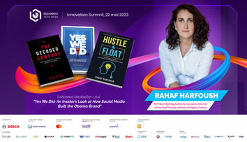 Rahaf Harfoush, membră a echipelor de comunicare ale lui Barack Obama și Emmanuel Macron, vine pe 22 mai la Bucharest Tech Week