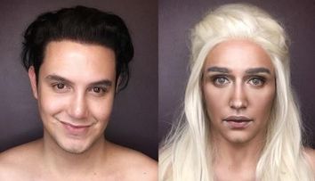 Se poate transforma oricand in cele mai iubite personaje din Game Of Thrones. Cum arata barbatul dupa o sesiune de machiaj