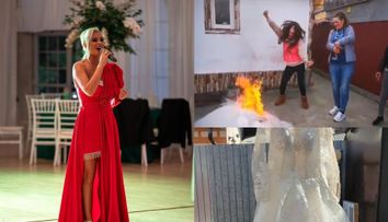 O cântăreață de muzică populară și-a ars rochia de mireasă în Sâmbăta Morților. Gestul ei a devenit viral pe TikTok
