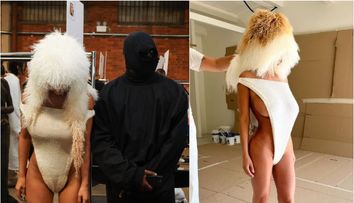 Circ total! Cum și-au făcut apariția Kanye West și soția sa la un spectacol de modă
